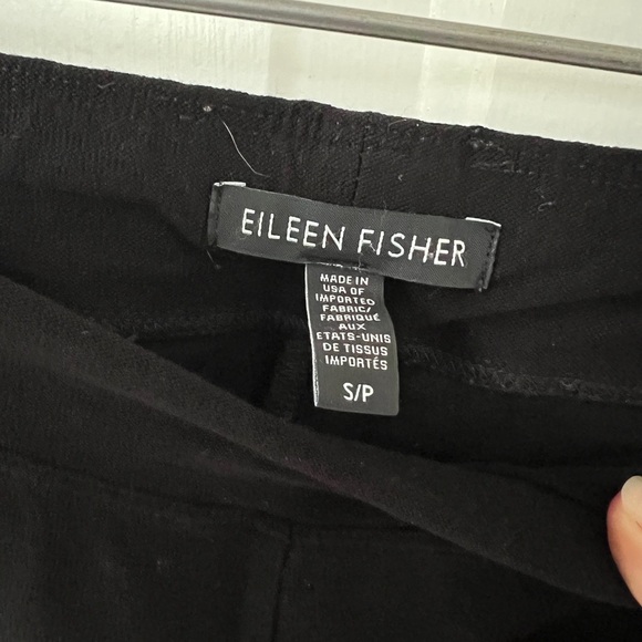 VGUC Eileen Fisher Black Flat front Pull-on Dress Pants - Picture 2 of 4